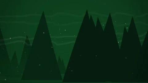 Abstract Dark Green Forest Night with Glowing Stars and Sperm Cells Swimming Stock Footage 346659698