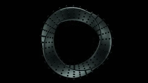 Abstract dark green geometric animation Stock Footage 265161920