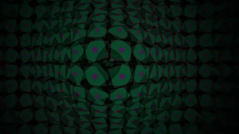 Abstract Dark Green Geometric Grid Pattern Motion Background. Stock Footage 340487757
