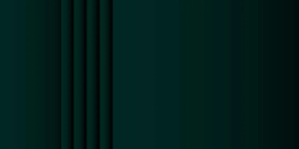 Abstract dark green gradient background waves and folds. 3D illustration Ilustración de archivo