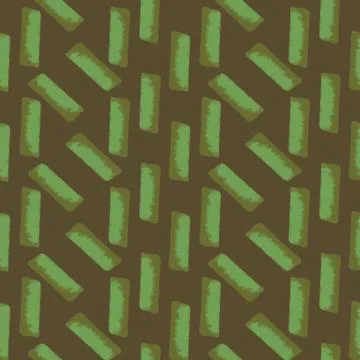 Abstract dark green seamless vector pattern Stock Illustration