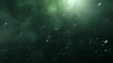 Abstract Dark Green Smoke Background with Upper Spotlight Beam Video stock 341465053