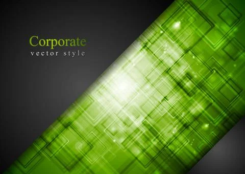 Abstract dark green tech background Illustrazione stock