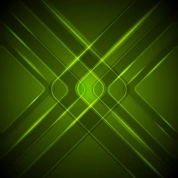 Abstract dark green tech glossy background イラスト素材