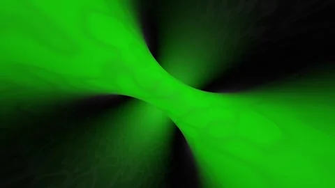 Abstract dark green three-dimensional rotating space loop animation Stock Footage 344793617