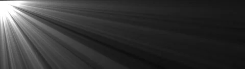 Abstract dark grey beams of light streaming across a black cinematic backdrop Stock Footage 334906304