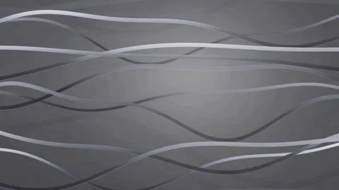Abstract dark grey flowing lines moving smoothly across a moody cinematic Stockbeeldmateriaal 343432244