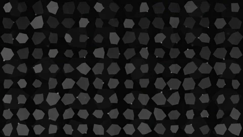 Abstract dark grey geometric pattern with shifting polygonal shapes for digital Stock Footage 343428539