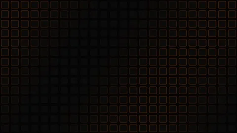 Abstract dark grid with flickering orange neon borders seamless looping mot.. Stock Footage 342322391