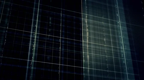 Abstract dark grid lines and dots animation Stock Footage 53489404