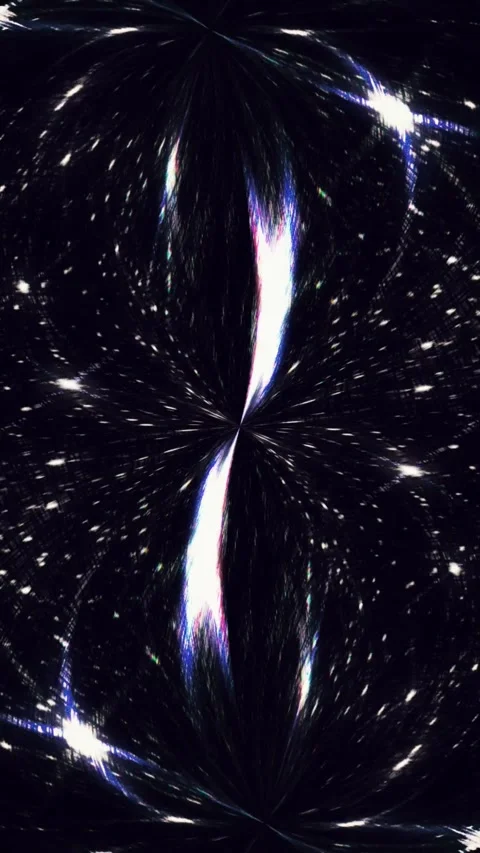 Abstract dark hyperspace warp with glowing energy distortion 库存影片 347276342