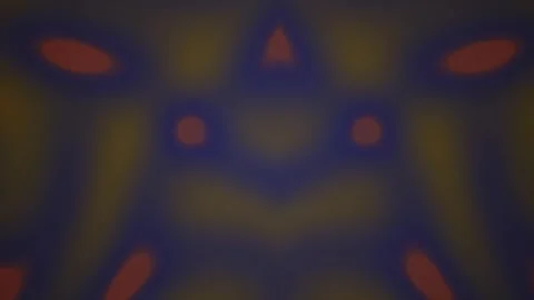 Abstract dark kaleidoscope pattern with glowing orange and blue symmetry an.. Stock Footage 346322156