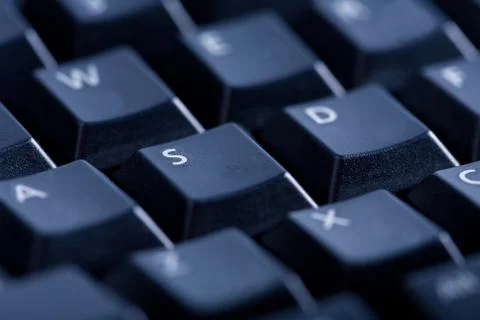 Abstract dark keyboard background Stock Photos