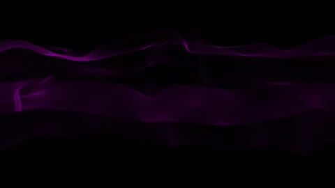 Abstract Dark Line Particles Wave on black Background Stock Footage 296043043