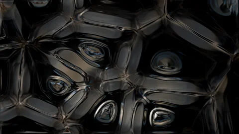 Abstract dark liquid metal boiling background Stock Footage 340890984