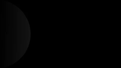 Abstract Dark Lunar Eclipse Phase in Deep Space Background. Stock-Footage 343923285