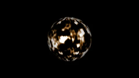 Abstract dark matter orb animation with white and brown dynamic energy movi.. Stock Footage 323334653