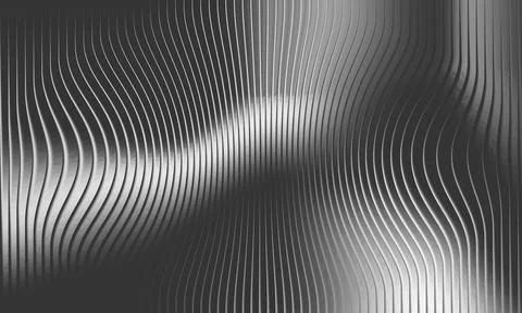 Abstract dark metallic chrome texture with wavy vertical lines and fluid gl.. 스톡 일러스트