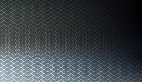 Abstract dark metallic mesh background with glowing light gradient and Stock Illustration