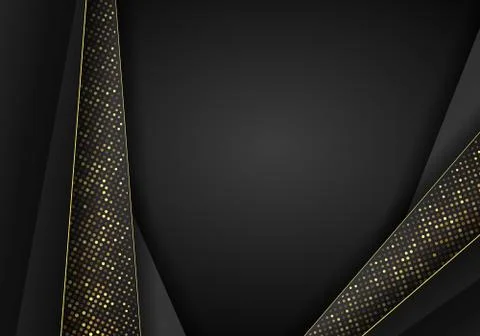 Abstract dark metallic overlap background. Luxury Abstract 3D background with Stock Illustration