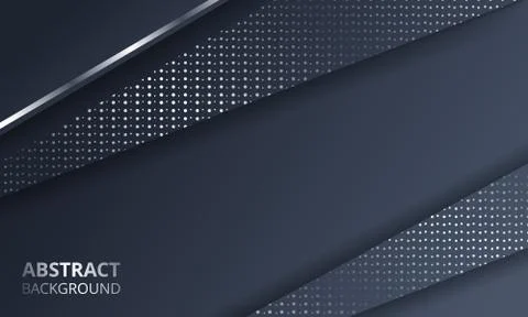 Abstract Dark Metallic Silver Frame Layout Tech Design Background Template Stock Illustration