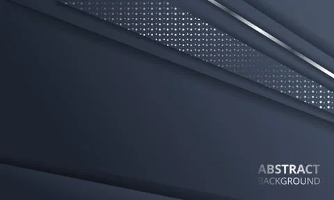 Abstract Dark Metallic Silver Frame Layout Tech Design Background Template Stock Illustration