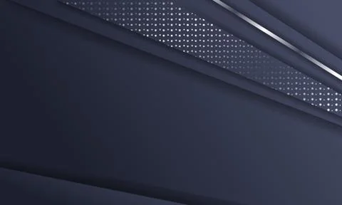 Abstract Dark Metallic Silver Frame Layout Tech Design Background Template Stock Illustration