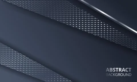 Abstract Dark Metallic Silver Frame Layout Tech Design Background Template Stock Illustration
