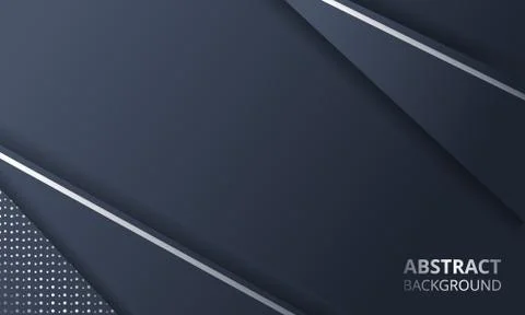 Abstract Dark Metallic Silver Frame Layout Tech Design Background Template Stock Illustration
