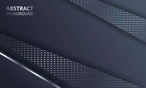 Abstract Dark Metallic Silver Frame Layout Tech Design Background Template Stock Illustration
