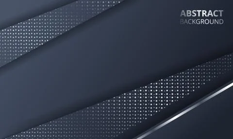Abstract Dark Metallic Silver Frame Layout Tech Design Background Template Stock Illustration