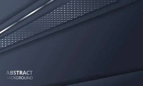 Abstract Dark Metallic Silver Frame Layout Tech Design Background Template Stock Illustration