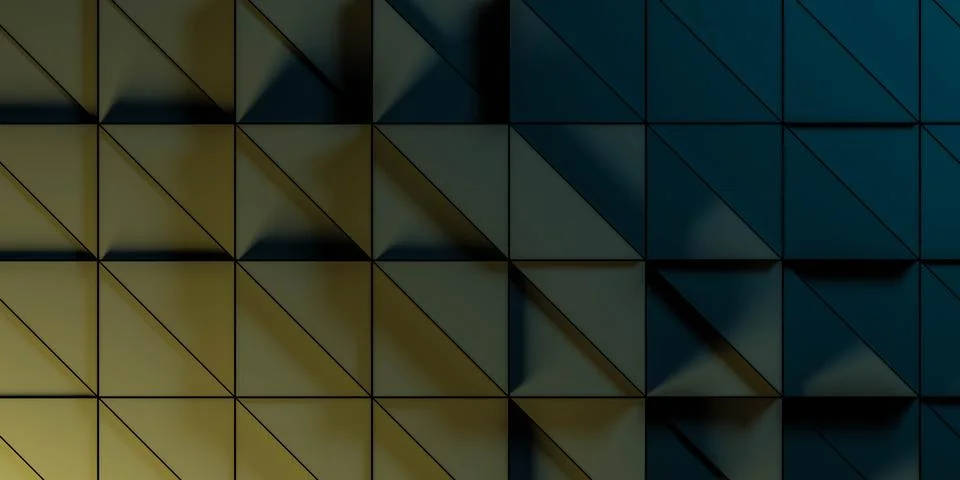 Abstract dark minimalistic cube 3d render illustration Stock Illustration