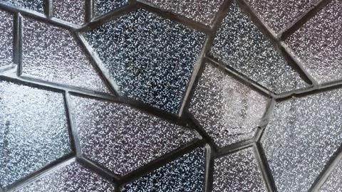 Abstract dark mosaic glass pattern with sparkling texture and geometric shape Stock Photos