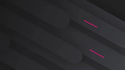 Abstract dark motion background, with glowing pink, neon lines Stock-Footage 347300271