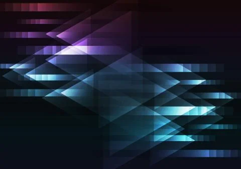 Abstract dark multicolor motion arrow overlap background Illustrazione stock