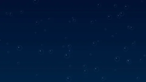 Abstract Dark Navy Blue Background with Floating Circular Particles Stock Footage 340341126