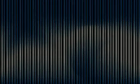 Abstract dark navy blue background with 3D fluted vertical texture and subt.. 库存插图