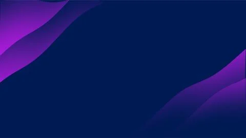 Abstract dark navy blue background with purple modern glowing curved shapes.. Stock Illustration