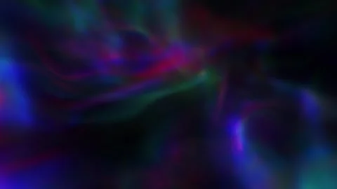Abstract Dark Nebula Background With Blue Purple and Green Plasma Waves 動画素材 332304720