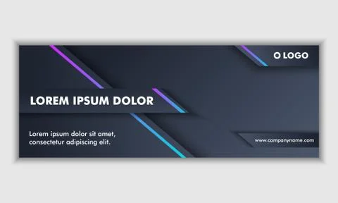 Abstract Dark Neon Background Technology Banner Stock Photos