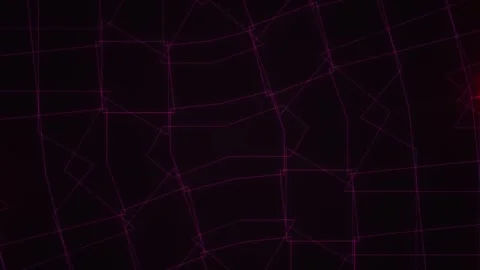 Abstract Dark Network Connections and Geometric Patterns. Stock Footage 333911893