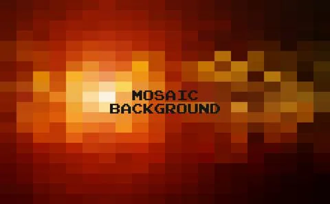 Abstract Dark Orange geometric Background, Creative Design Templates. Pixel a Stock Illustration