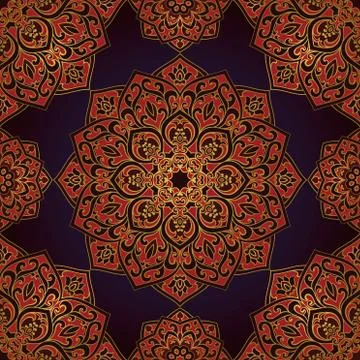 Abstract dark ornament. Stock Illustration