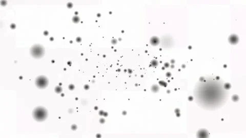 Abstract dark particles floating on white background Stock Footage 322906173