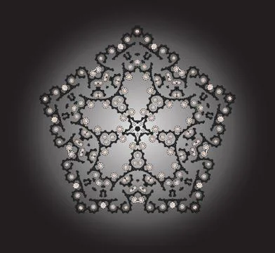 Abstract dark pattern Stock Illustration