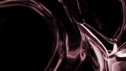 Abstract Dark Pink Liquid Metallic Waves and Organic Glossy Shapes Stock Footage 340214031