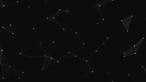 Abstract dark plexus background with connecting dots and lines forming geom.. Stock Footage 345779458