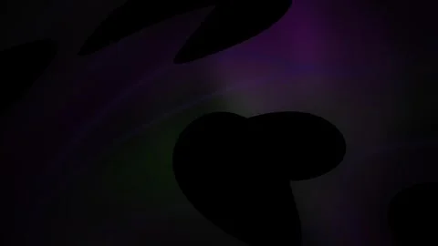 Abstract Dark Purple Background with Floating Fluid Organic Shapes Stock Footage 345275023