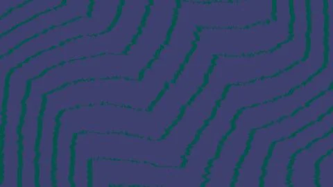 Abstract dark purple background with wavy green lines pattern Stock Illustration